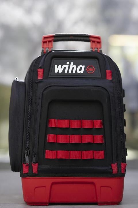 Produktbild Wiha Elektriker Werkzeugrucksack 27tlg Elektriker Grundausstattung stabiler Standboden Laptopfach (27 Teile)