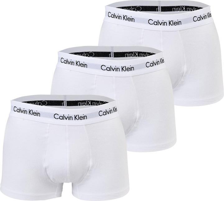 Actual product image Calvin Klein Low Rise Trunk "Cotton Stretch" white (L, pack of 3)