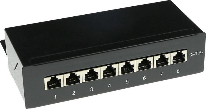 Actual product image Surface mounted box shielded 8 ports CAT6A. Type: CAT6A Mountbox c6a 8 prt shielded