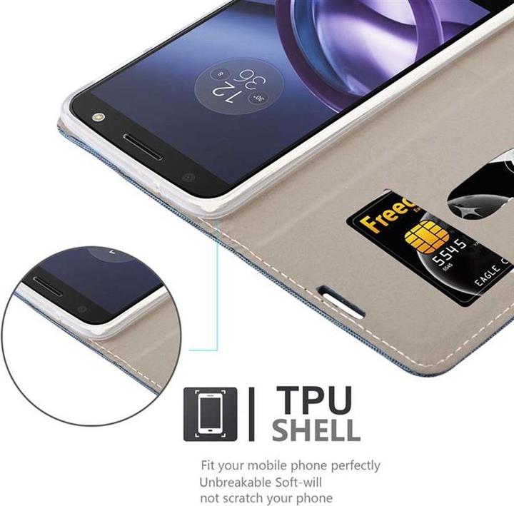 Produktbild Cadorabo Book Jeans Optik Cover (Motorola Moto Z)