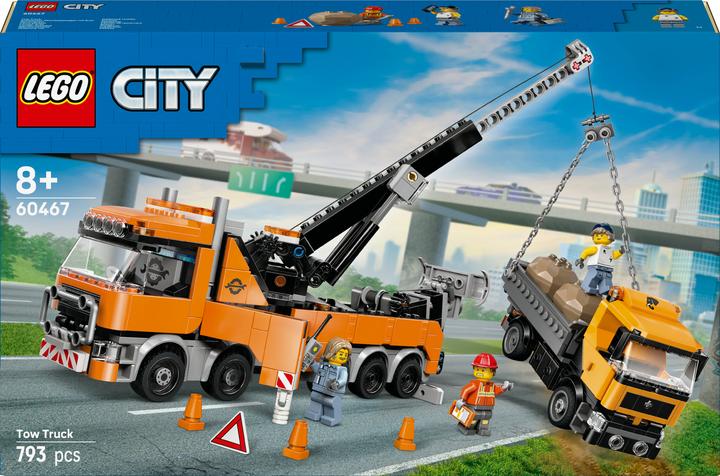 Produktbild LEGO Schwerlast-Abschleppwagen mit Kran (60467, LEGO City)