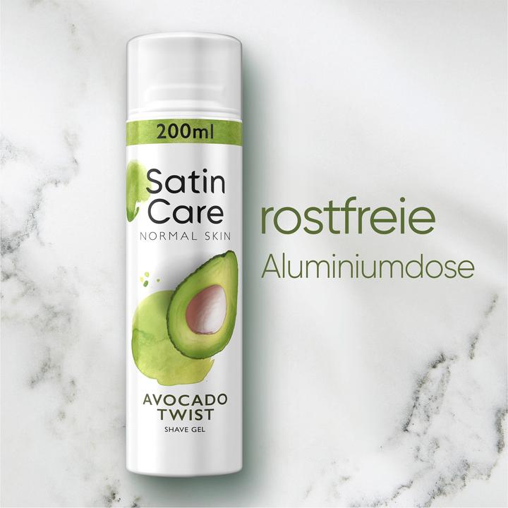 Actual product image Gillette Satin Care Avocado Twist (200 ml, Shaving gel)