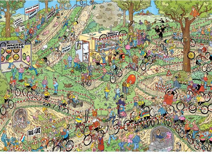 Image du produit Jumbo Course de vélo cross (1000 pièces)