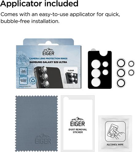 Actual product image Eiger Mountain Glass Lens Ring (1 Piece, Samsung Galaxy S25 Ultra)