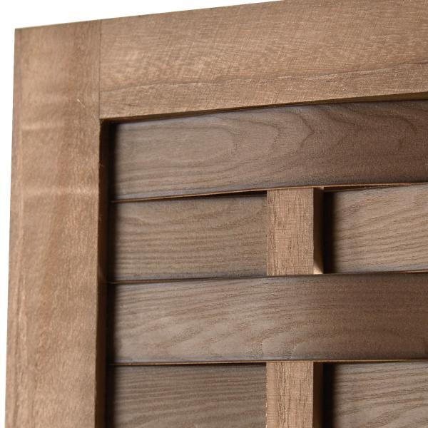 Actual product image Homestyle4u Paravent Room Divider 3 Parts Wood Partition Wall Rattan Optics Privacy Screen Brown