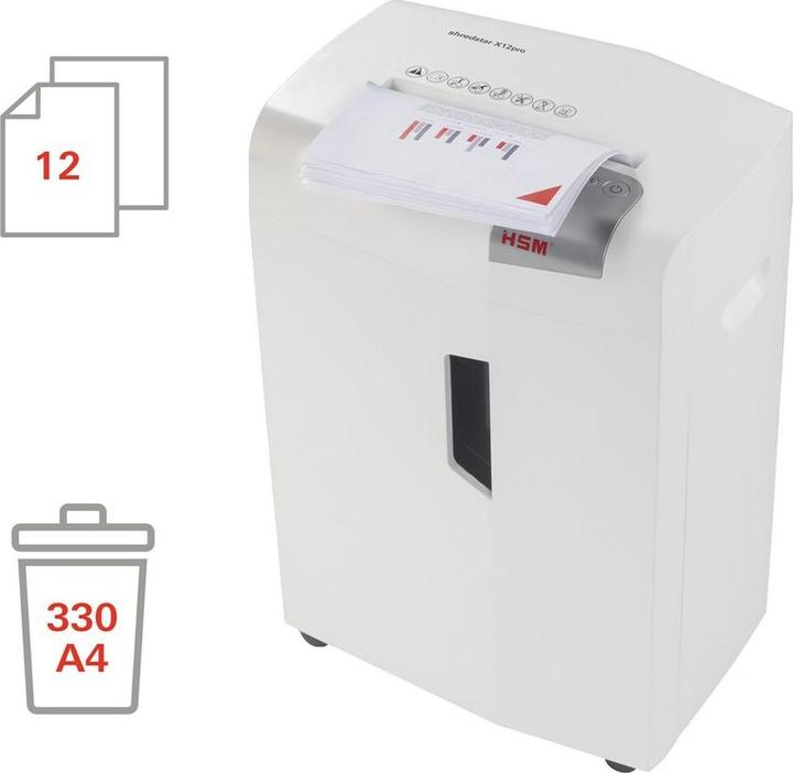 Produktbild HSM shredstar X12pro Aktenvernichter CD-Vernichtung, Partikelschnitt 2 x 15 mm 2 (Partikelschnitt)