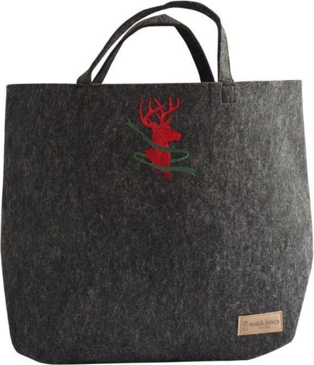 Eskimo Shopper Hirsch mit Schal