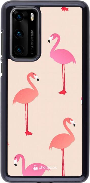 Produktbild PhoneLook Hülle Pink Flamingos Pattern (Huawei P40)