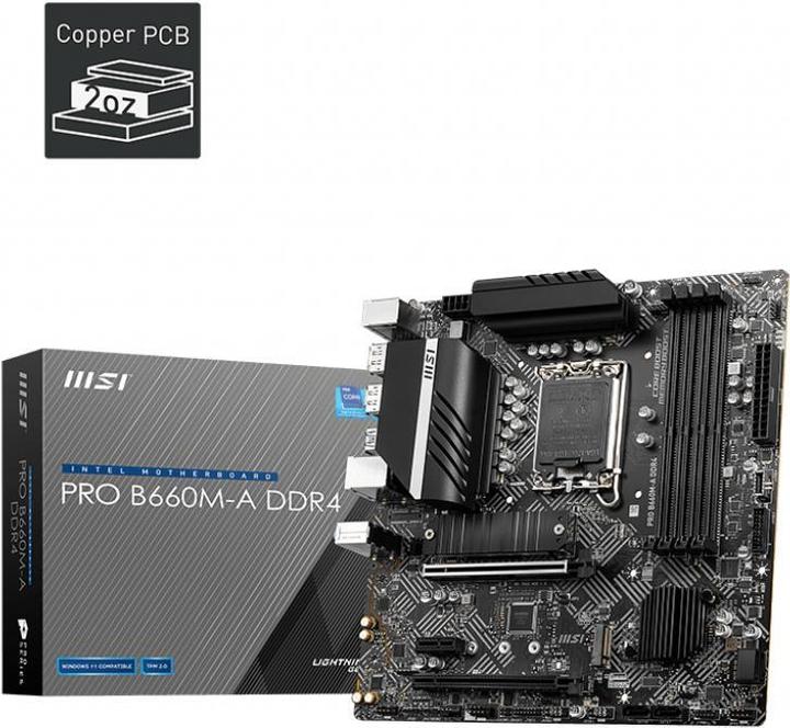 Productafbeelding MSI PRO H610M-G DDR4 (LGA 1700, Intel H610, mATX)