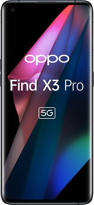 Actual product image OPPO Find X3 Pro (256 GB, Gloss Black, 6.70", SIM + eSIM, 50 Mpx, 5G)