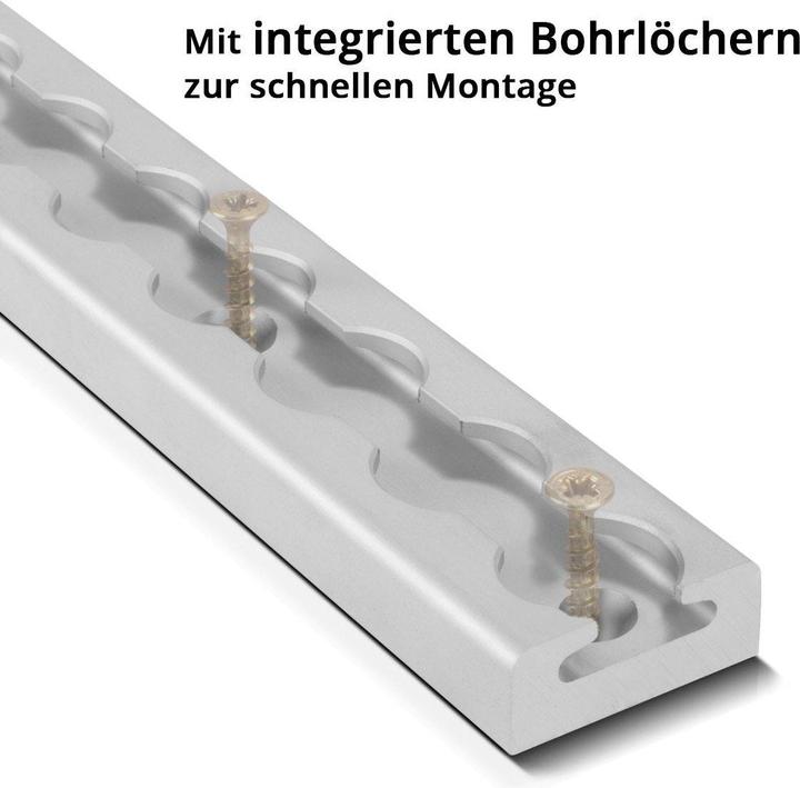 Produktbild Stahlwerk Zurrschienen 2er Set mit Zurrösen 30 cm Aluminium Airlineschiene