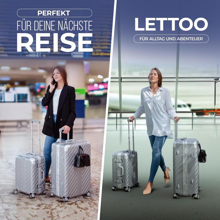 Actual product image Lettoo Wasserfester Handgepäckkoffer mit Alu-Rahmen (42 l, Hand luggage (up to 50 litres))