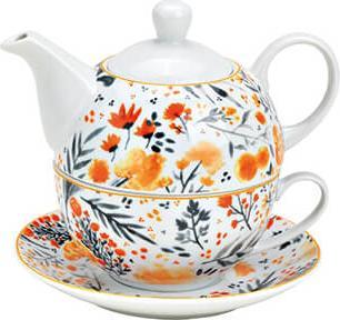Produktbild G. Wurm Teekannen-Set Blumen 3er (0.40 l)