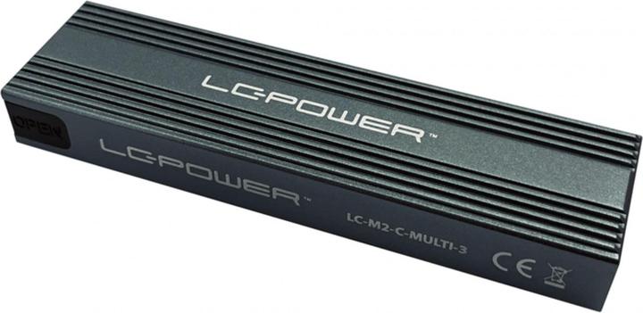 Produktbild LC-Power M.2 LC-M2-C-MULTI-3 USB3.2 M.2-SSD-Gehäuse (NVMe & SATA)