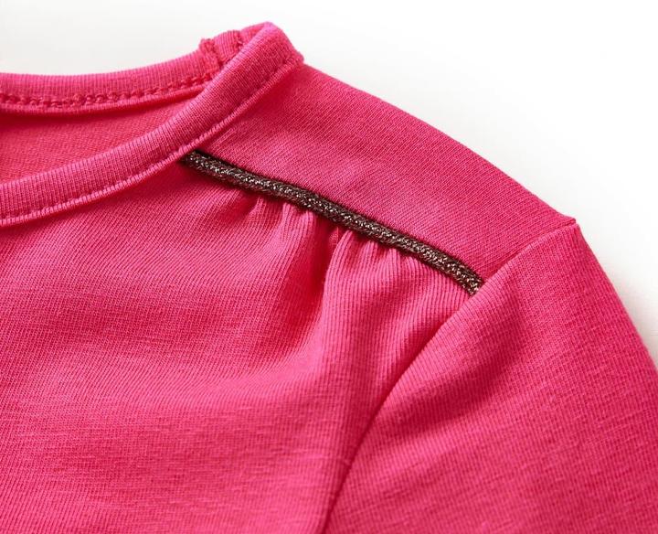 Immagine prodotto VidaXL Camicia a maniche lunghe per bambini rosa brillante 104,Materiale: 95% cotone (104)