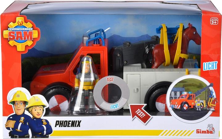 Actual product image Simba Fireman Sam Phoenix Tow Truck with Horse