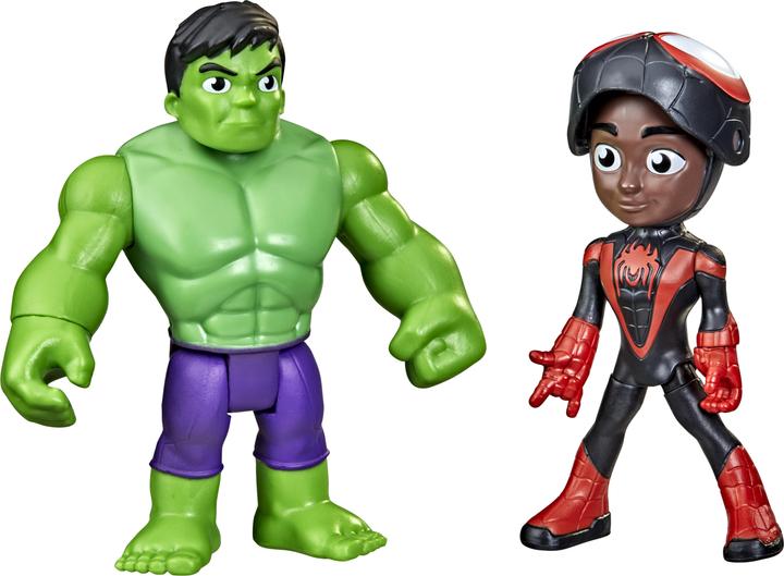 Produktbild Hasbro Maskierte Helden 2er-Pack, mit Klapp-Maske, Miles Morales und