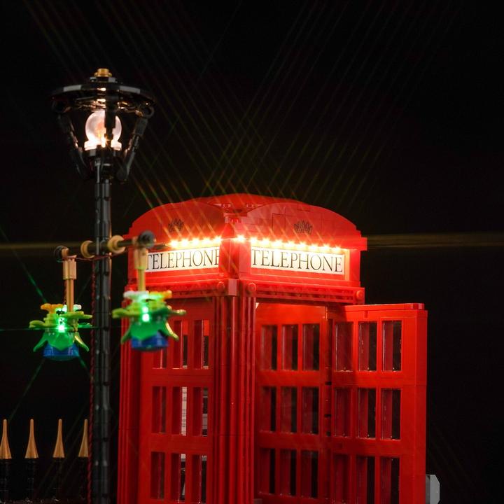 Produktbild BrickBling LED Licht Set für LEGO Rote Londoner Telefonzelle (21347)