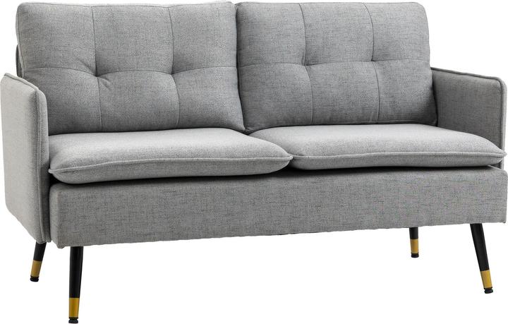 Produktbild Homcom Zweisitzer Sofa mit Rücken- und Sitzkissen (2-Sitzer)