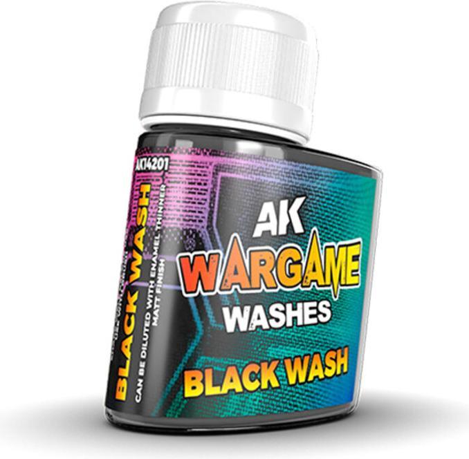 AK Interactive Pot de Wash For Wargame - Black Wash (35 ml)