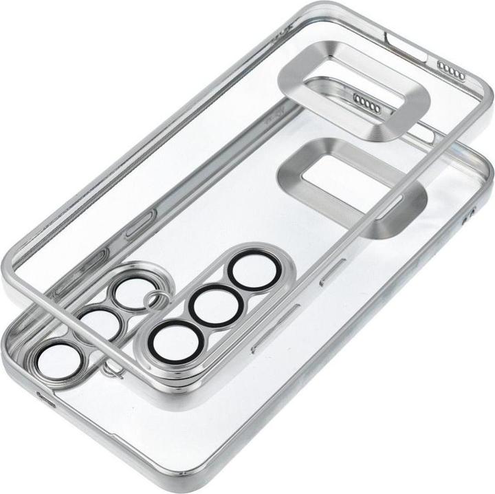 Actual product image OEM Back panel cover Case GLAM for SAMSUNG A15 5G / A15 4G silver