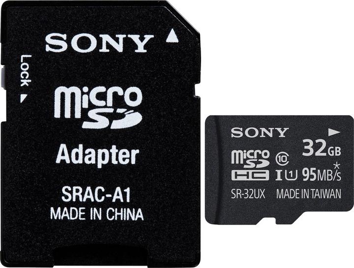 Actual product image Sony microSDHC Card 32GB,, UHS-I U1 (32 GB, microSDHC, U1, UHS-I)