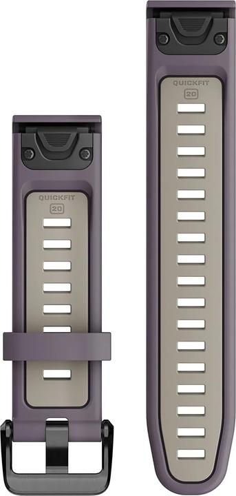 Actual product image Garmin Silicone strap, Quickfit, 20mm, orchid/light sand (20 mm, Plastic)