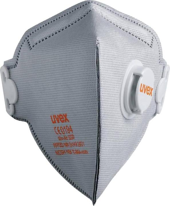Actual product image Uvex Safety Uvex silv-Air classic 3220 8763220 Fine dust mask with valve FFP2 15 pcs. DIN EN 149:2001 (FFP2, 15 x)