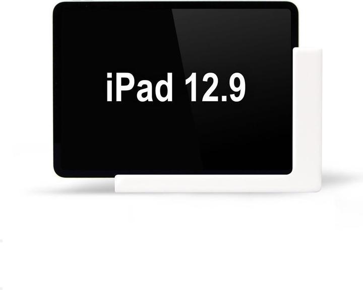 Produktbild TabLines TWP011W Wandhalterung für iPad Pro 12.9 (5./6. Gen.), weiss