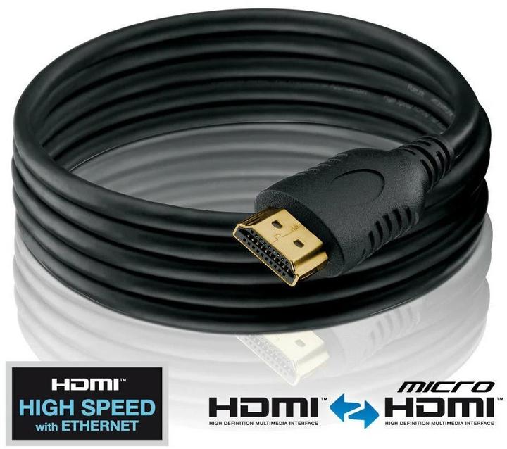 Produktbild Purelink micro HDMI (Typ D) — HDMI (Typ A) (1 m, HDMI)
