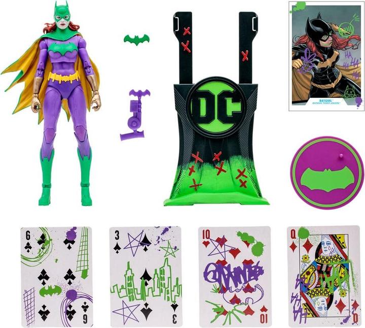 Actual product image McFarlane DC Multiverse Action Figure Batgirl Jokerized (Three Jokers) (Gold Label) 18 cm