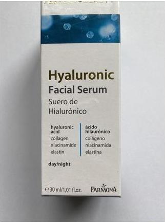 Actual product image Farmona Hyaluronic Face Serum Day Night Poland Wrinkle Hydration Collagen