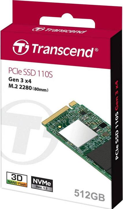 Actual product image Transcend 110S (512 GB, M.2 2280)