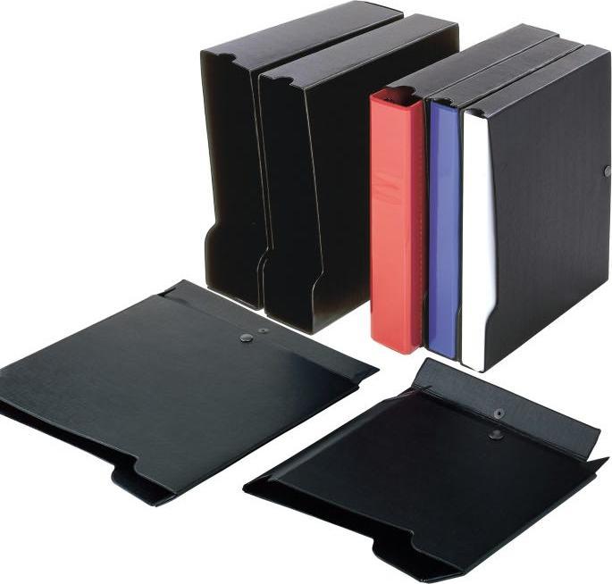 Produktbild Sei Rota 671465 Dokumentenaufbewahrungsbox Pappe, PVC Schwarz (A4)