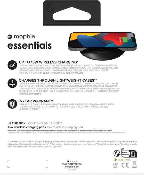 Actual product image mophie 401311860 (15 W)