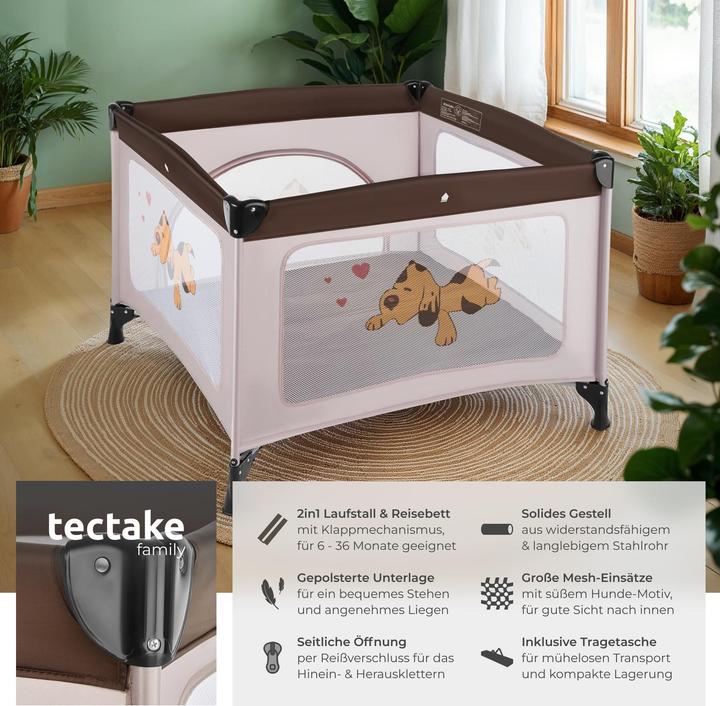 Produktbild tectake Baby Laufstall Tommy (105 cm, 105 cm)