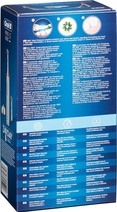 Nährwerte und Zutaten Oral-B Pro 3 3000 (Oszillierende Zahnbürste)