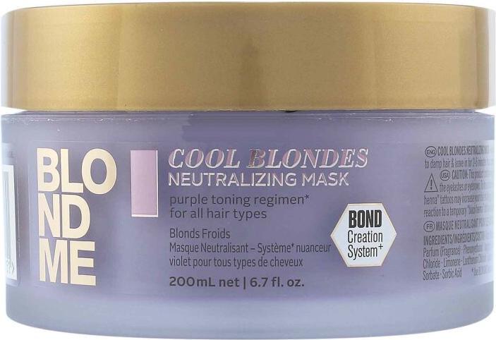 Actual product image Schwarzkopf Blondme - Cool Blondes Neutralizing Mask (200 ml)