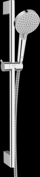 Produktbild hansgrohe Vernis Blend Duschset 100 Vario wassersparend mit Duschstange Crometta 65 cm (2 Strahlarten, 9.70 l/min)