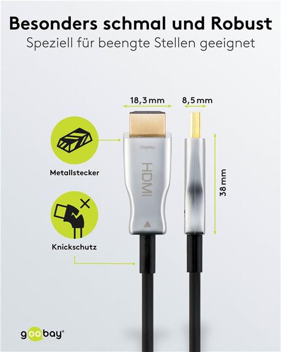 Produktbild Goobay HDMI (Typ A) — HDMI (Typ A) (10 m, HDMI)