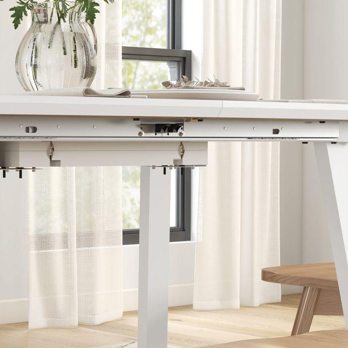 Produktbild Swisshandel24 Esstisch Ausziehbar Küchentisch für 4-6 Personen, für Esszimmer, Eiche (120 x 80 x 76 cm)