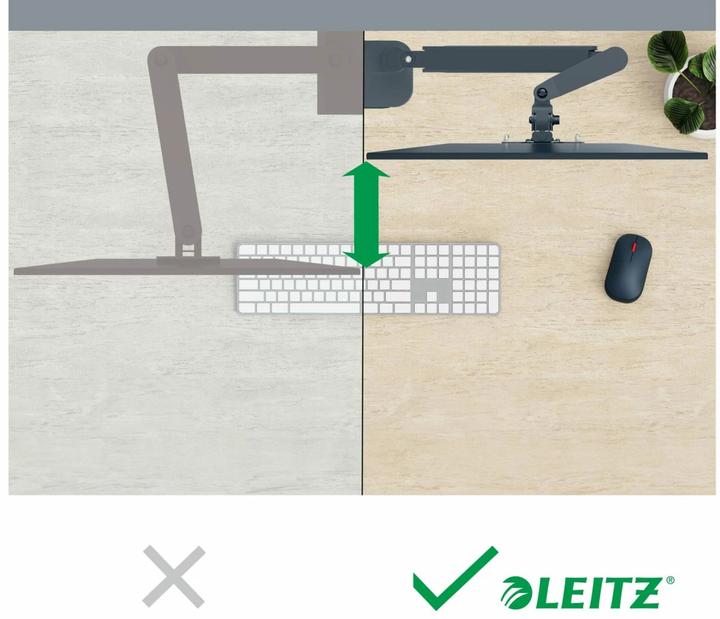 Produktbild Leitz Ergo Single Monitorarm (Tisch, 32")