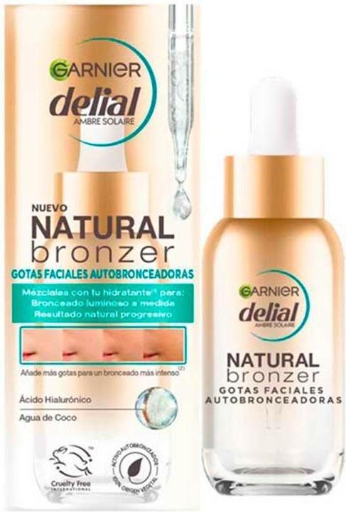 Garnier Natural Bronzer Self-Tanning Facial Drops 30ml (Selbstbräunungsschaum, 30 ml)