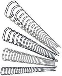 Image du produit Fellowes Peigne métallique 6mm, 34 boucles, argent, 100 pcs.