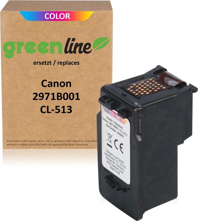 Actual product image Inkadoo Druckerpatronen greenline ersetzt Canon 2971 B 001 / CL-513 Druckkopfpatrone