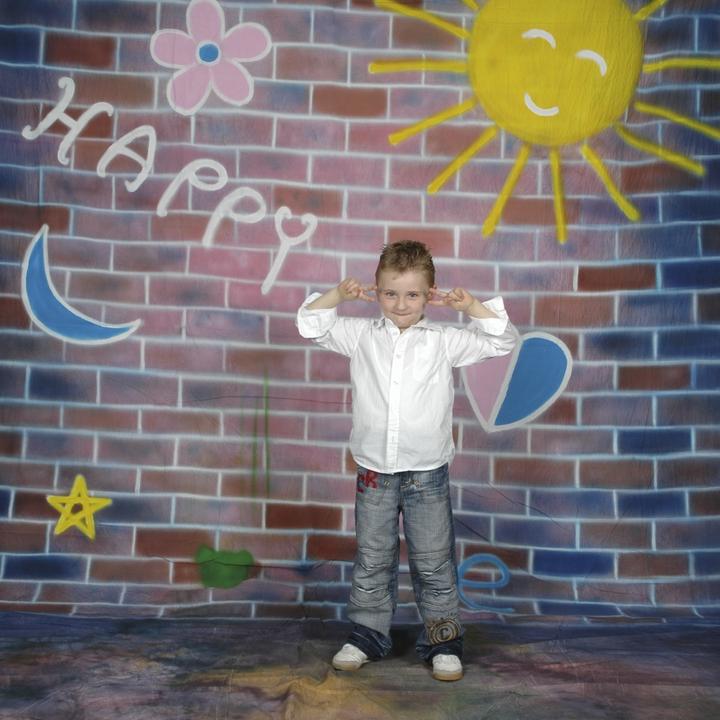 Produktbild Walimex pro pro Motiv-Stoffhintergrund 'Happy' (300 cm, 300 cm)