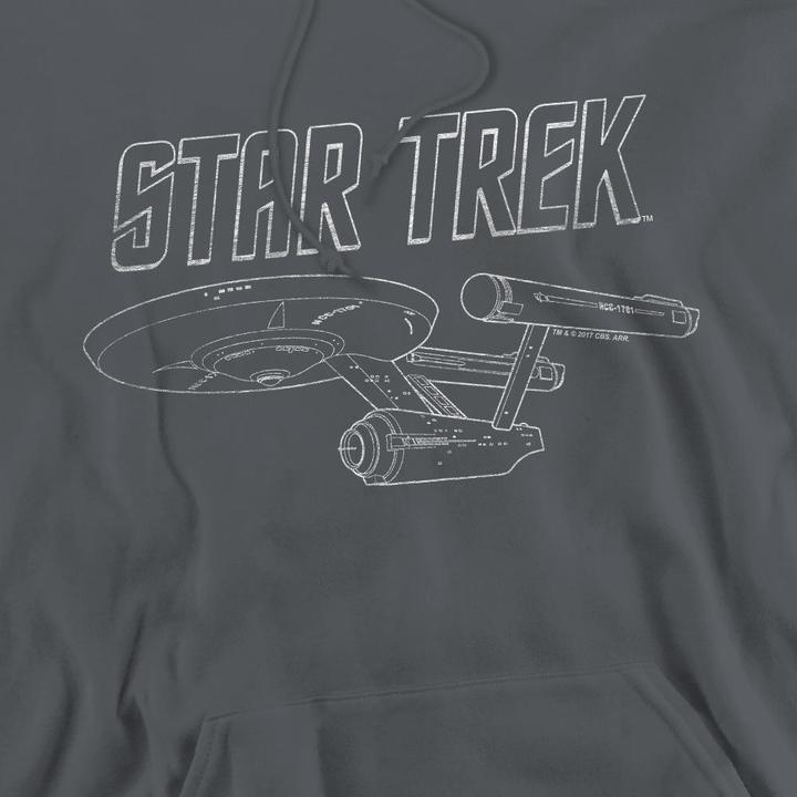 Immagine prodotto The Original Series Enterprise Felpa con Cappuccio Uomo (XXL)
