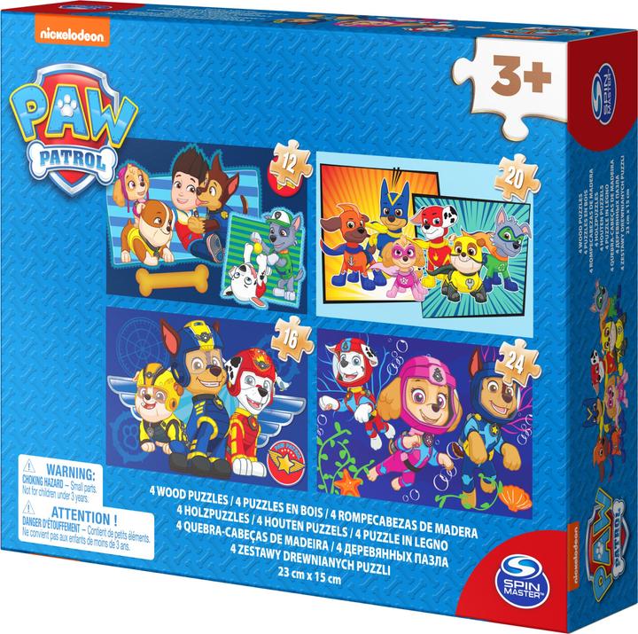 Produktbild NoName Paw Patrol 4 Holzpuzzles
