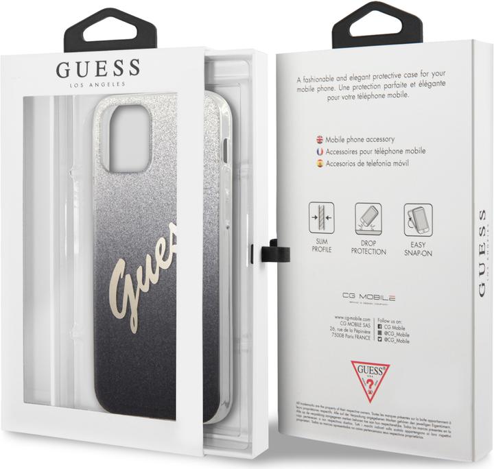 Produktbild Guess Hard Cover Silicone Vintage Glitter (Apple iPhone 12 Pro, Apple iPhone 12)