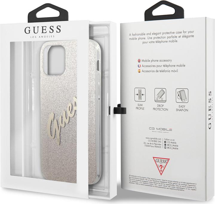 Image du produit Guess Couverture rigide Vintage Glitter Gradient (Apple iPhone 12 mini)